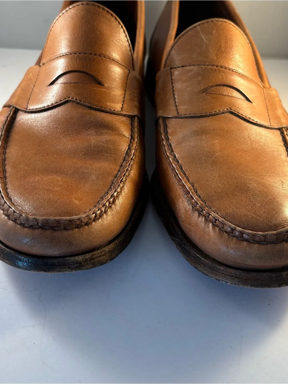 Allen Edmonds Paxton Shoes Mens 13 A Brown Leather Moccasin Loafers  Slip On USA